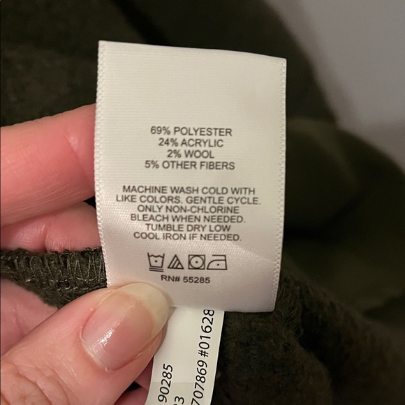 Express Dark Olive Shacket - Size Small - Picture 6 of 7